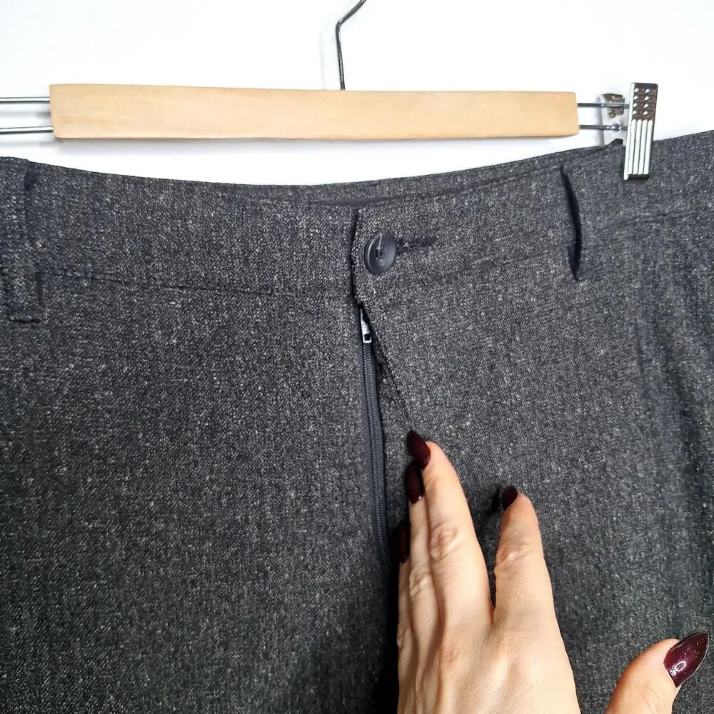Paige Men's Elmwood Jogger Hybrid Dress Pants 33 Black Coffee Black Gray Tweed